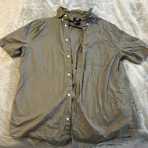 Green Mens Button Up